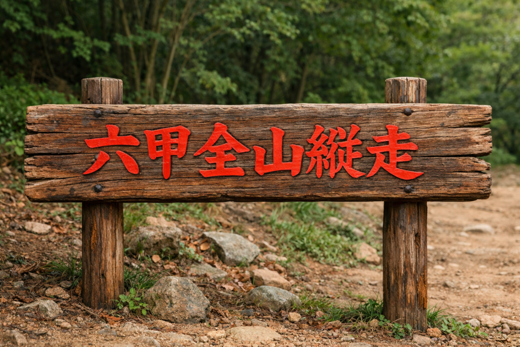 六甲全山縦走【東→西へ】シリーズ②　六甲ガーデンテラス〜摩耶山