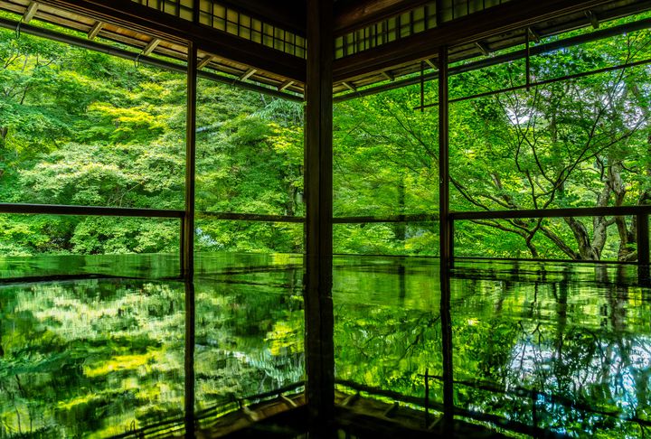 新緑の比叡山ハイキングと春の特別拝観「瑠璃光院」